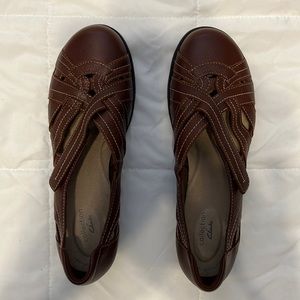 Clark Cheyn Tulip Mahogany leather casual shoe, NWT